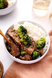 beef and broccoli bowl